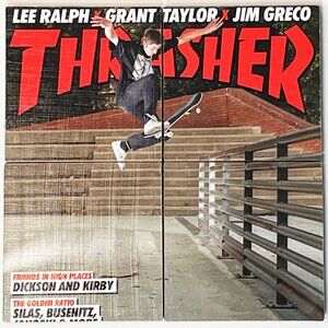 Thrasher Magazine Cover as Drink Coasters Jake Johnson October 2015 Handmade